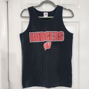 Vintage Wisconsin Badgers Tank Top - Alstyle AAA - Size Small